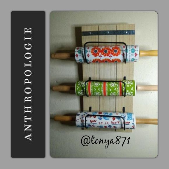 Anthropologie Other - ❤️ Reserved New Set of 3 Anthropologie Rolling Pins and Rolling Pin Holder